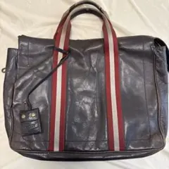 ア*ラ様 BALLY ダークブラウン レザー トートバッグ