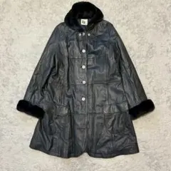 t.b センソユニコ レザーコート シープスキン レッキスラビットCC20