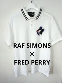 Raf Simons ✕FRED PERRYホワイト ポロシャツ L