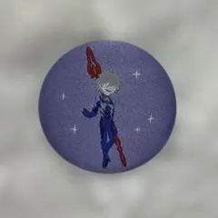 エヴァンゲリオン 渚カヲル 刺繍缶バッジ 新劇場版 ゆるパレット 織布