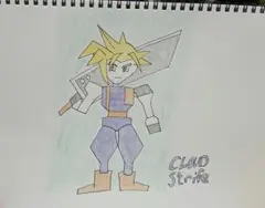 Cloud Strife 手描きイラスト