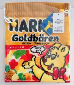 【新品未使用】ハリボーゴールドベアパッケージ 巾着