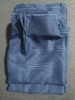 カーテン 135×200 ダークブルー ストライプ