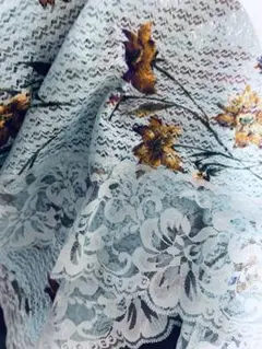 花柄レース 膝掛け 敷物など 新品のサムネイル