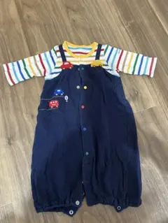 ミキハウス ロンパース 車の刺繍