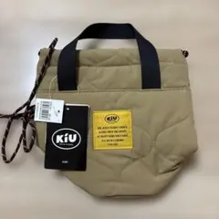 KiU キルティング ショルダーバッグ ベージュのサムネイル