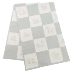 エルメス ブランケット アダダ ブルーブラシエ コットン HERMES