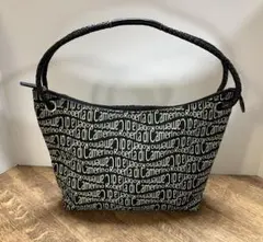 ロベルタディカメリーノ　トートバッグ　ハンドバッグ黒×クリーム色