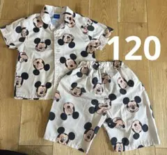 ミッキーマウス パジャマセット 上下　120㎝　ディズニー　バースデイ