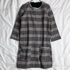 美品　ZARA ザラ　ツイード　ミニ　ワンピース　ドレス　黒　XSのサムネイル