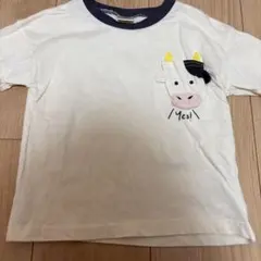 牛モチーフ ベビー ロンT 90