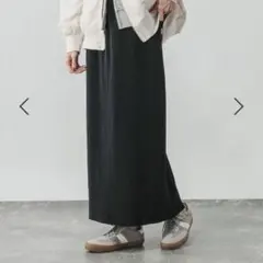 グローバルワーク セルフカットプリーツナロースカート SHORT ブラック
