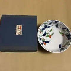 昭和レトロ　有田焼 其泉窯　盛鉢　葉と果実のデザイン ボウル