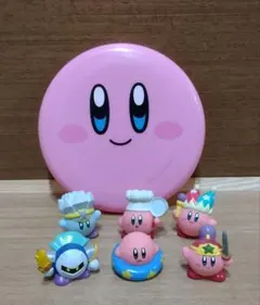 カービィ フィギュア 指人形　ソフビ　フリスビー　セット