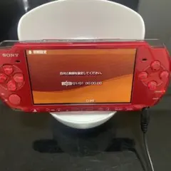 美品　PSP3000 レッド