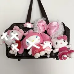 スクバキーホルダーセット　ピンク系統