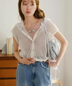 【Kastane】メッシュノースリパーカーのサムネイル