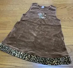 ＊美品 ディズニー ミニー スエードジャンパースカート 110♪ブラウン