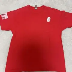 ギルダンポケットTシャツ レッド L トランプ