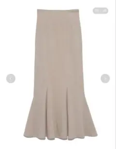 ハイウエストヘムフレアスカート