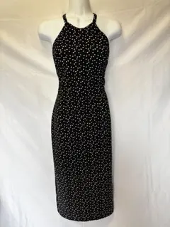 [SHEIN]ハート柄 ホルターネック ロングワンピース