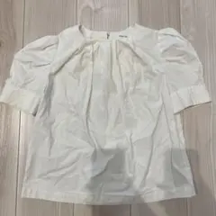 FRAY I.D フレイアイディー ホワイト ブラウス 半袖 夏服 パフスリーブ