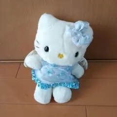 ハローキティ ぬいぐるみ 水色ドレス