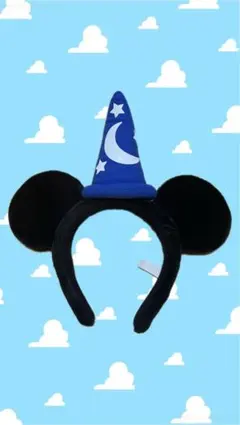 ミッキーマウス 魔法使いカチューシャ 青