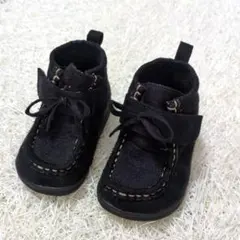 ブラック スエード ベビーシューズ 13cm 美品✨フォーマル