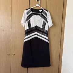 レースデザインのAラインワンピース