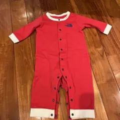 THE NORTH FACE 赤 長袖ロンパース　70サイズ