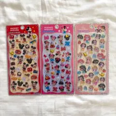 ディズニー ミッキー ミニー プリンセス プチドロシール 3枚セット
