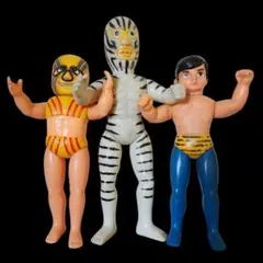 タイガーマスク 悪役レスラー ソフビ 昭和レトロ ヴィンテージ 当時物のサムネイル