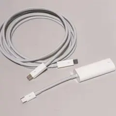 Apple純正 Thunderboltケーブル 2m ＋A1790アダプタ - メルカリ