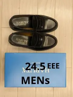 HARUTA ローファー ブラック 24½ EEE