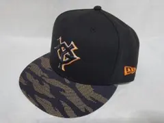 New Era 59FIFTY ブラック 迷彩 キャップ 7 1/2