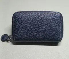 レザー　カードケース　黒　軽量　コンパクト