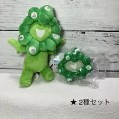 ミャクミャクゴム紐付きぬいぐるみマスコット + カラフルスクィーズ