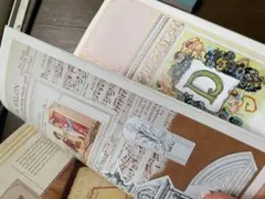 ヴィクトリア ヴィクトリアン 洋書 素材集 紙モノ デザインペーパー