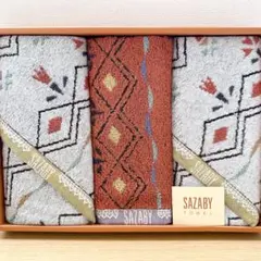 SAZABY サザビー　タオル3枚セット　花柄