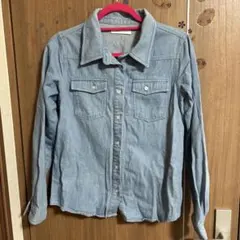 ライトブルーデニムボタンアップシャツ　CECIL McBEE