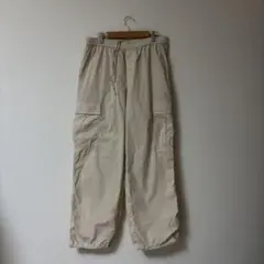 UNIQLO イージーカーゴパンツ　レディースL 大きめ　オフホワイト