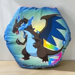 ポケットモンスター　プリントクッション　メガリザードンX・メガリザードンY