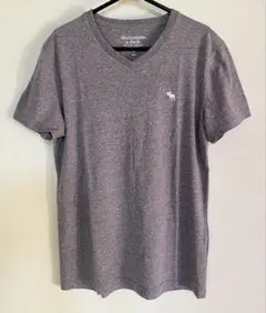 Abercrombie & Fitch グレー Vネック Tシャツ S