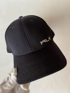 名作 RLX ラルフローレン キャップ ブラック 蛍光