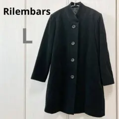 美品⁂レアンヌ⁂ロングコート カシミヤ100% 編みボタン ビッグ 