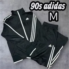 adidas トラックジャケット セットアップ M 黒 90s Y2K ジャージ