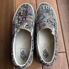 VANS バンズ　ネイティブ柄 ジャガード織り スリッポン27.5ｃｍ