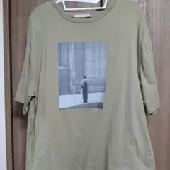 フォトプリント 半袖Tシャツ カーキのサムネイル