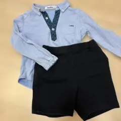 ファミリア　110 長袖　シャツ　パンツ　セット　フォーマル　お受験